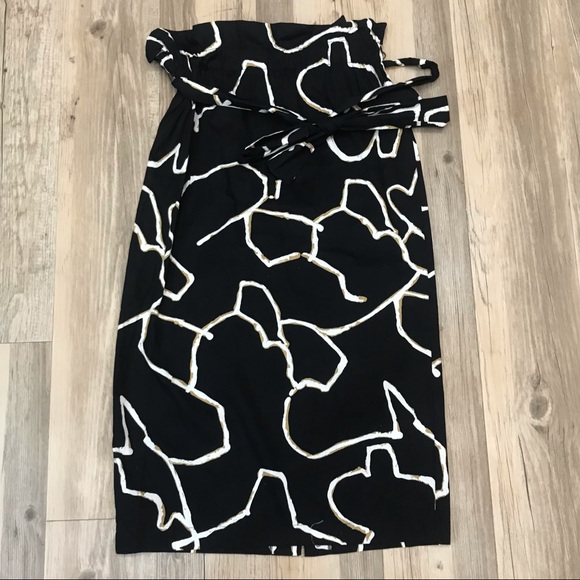 Who what wear black high waist pencil skirt tie sz XS - Picture 4 of 6